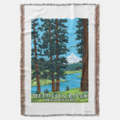 Metoliusの川の源流、オレゴン スローブランケット (正面縦)