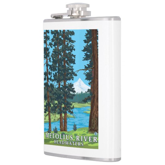 Metoliusの川の源流、オレゴン フラスク (左)