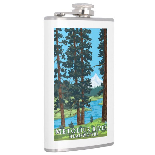 Metoliusの川の源流、オレゴン フラスク (右)