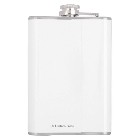 Metoliusの川の源流、オレゴン フラスク (裏面)