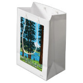 Metoliusの川の源流、オレゴン ミディアムペーパーバッグ (裏面アングル)