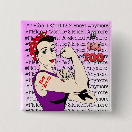 #MeTooの戦士の女性ボタン 缶バッジ