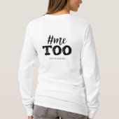 #Metooは、沈黙を終えます Tシャツ (裏面)