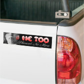 #MeToo Iは沈黙させたSH女の子のバンパーステッカーではないです バンパーステッカー (トラック上)