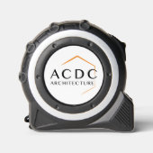 Mètre ruban Engagé dans vos projets de vie Blanc メジャー (正面)