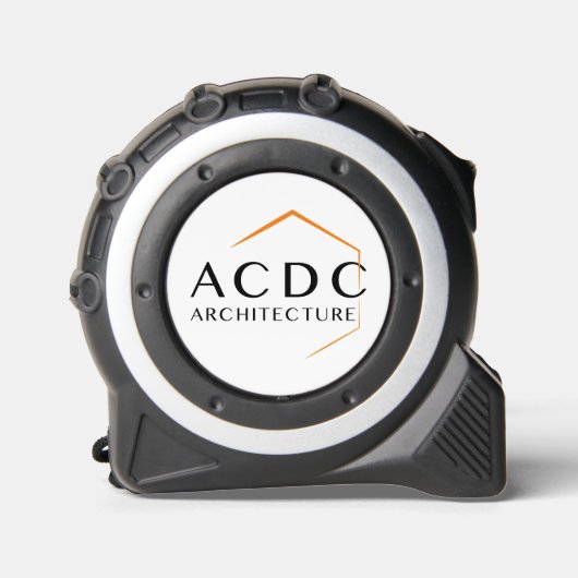 Mètre ruban Engagé dans vos projets de vie Blanc メジャー (正面)