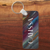 Metroカスタマイズ可能な名前 キーホルダー (正面)