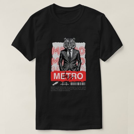 Metro Class: El Look del Tigre en Traje Tシャツ (デザイン正面)