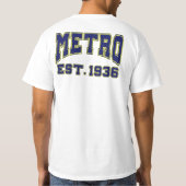 METRO Est 1936 Tシャツ (裏面)