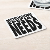 Metrognomeスペシャルはコースターを必要とします スクエアペーパーコースター (アングル)
