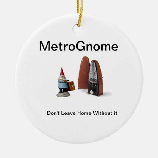 MetroGnome セラミックオーナメント (正面)