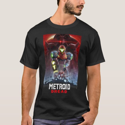 Metroid Read Galactic Groupゲーミングポスター Tシャツ (正面)