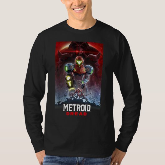 Metroid Read Galactic Groupゲーミングポスター Tシャツ (正面)