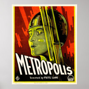 METROPOLIS監督:フリッツ·ラング1927旧映画 ポスター