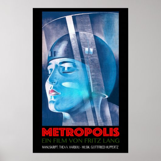 METROPOLIS Ein Film Von Fritz Lang Old German Film ポスター (正面)