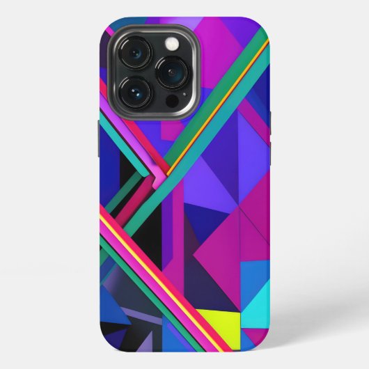 Metropolis Grid:デジタル反射 iPhoneケース (裏面)