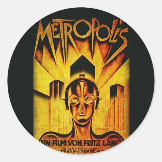 METROPOLIS Original RESTORED Adaptation ラウンドシール (正面)