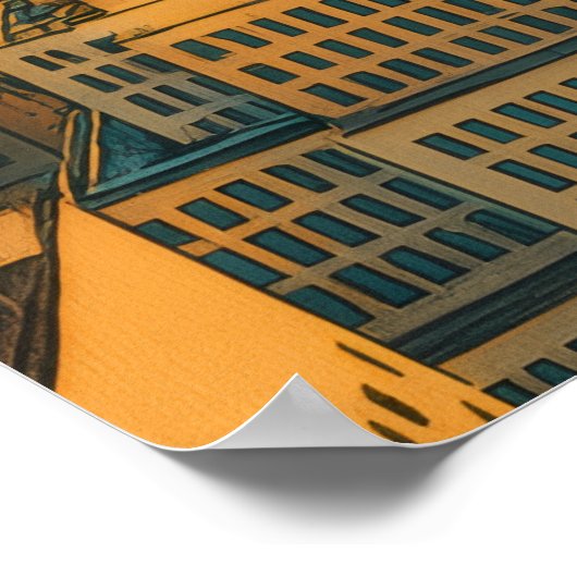 Metropolis Skyline ポスター (角)