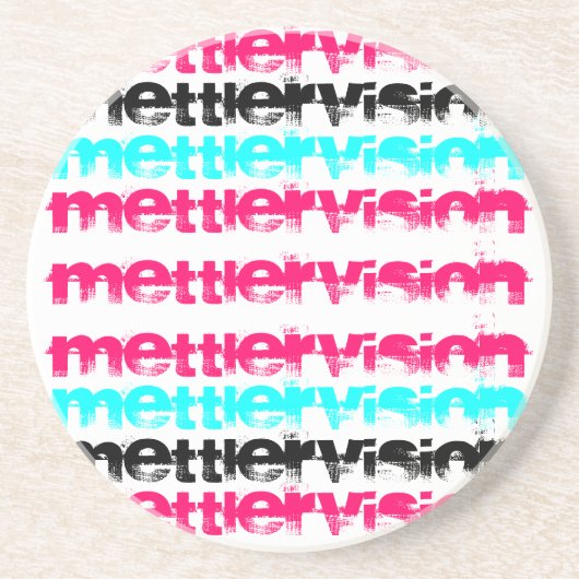 Mettlervisionの刺激を受けたなピンクのコースター コースター (正面)