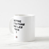 Mettre des Bâtons dans les Roux ? - Jeux de Mots コーヒーマグカップ (正面左)