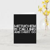 Metuchen Nj New Jersey Funny City Trip Home Roots  カード (黄色い花)