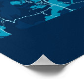 Metz - France Peace City Map ポスター (角)