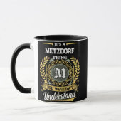 METZDORFのものだから理解できないよね マグカップ (左)