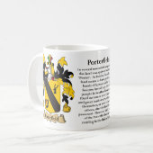 "Metzler"の"Metzler姓" "Metzlerの家紋 コーヒーマグカップ (正面左)