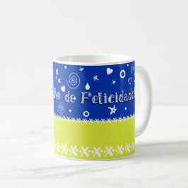 Meu potinho de Felicidade! コーヒーマグカップ