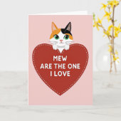 Mew Are The One I Love Cat Card カード (黄色い花)
