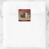 Mew Catsのステッカーとは スクエアシール (バッグ)