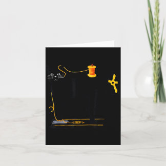 Mewing Machine Funny Quilting Craft Lover Quilter カード