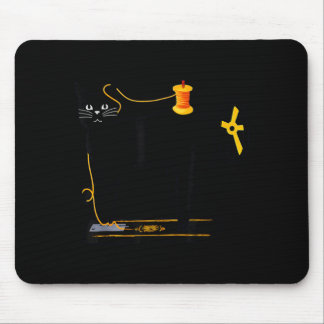 Mewing Machine Funny Quilting Craft Lover Quilter マウスパッド