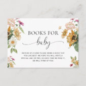 Mewsひまわり赤ちゃんシャワーベビーリクエスト エンクロージャーカード (正面)