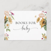 Mewsひまわり赤ちゃんシャワーベビーリクエスト エンクロージャーカード (裏面)