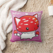 Mewshroomの枕ピンクかわいい猫のきのこ クッション (ブランケット)