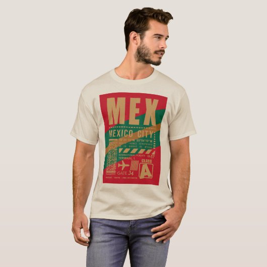 MEXメキシコシティエアポート Tシャツ (正面フル)
