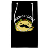 Mex-cellent優おもしろいれたタコプンダークBG スモールペーパーバッグ (正面)