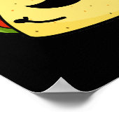 Mex-cellent優おもしろいれたタコプンダークBG ポスター (角)