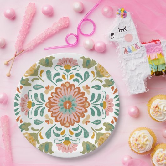 Mexical Talavera Final Fiesta Talavera ペーパープレート (パーティー)