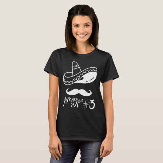 Mexican Amigo #3 Group Matching Cinco De Mayo - Ha Tシャツ (正面フル)