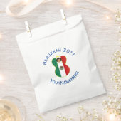 Mexican Angel Hanukkah Flag Personalized フェイバーバッグ (クリップ留めされた状態)