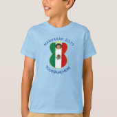 Mexican Angel Hanukkah Flag Personalized Boy's Tシャツ (正面)