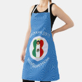 Mexican Angel Hanukkah Flag Personalized Large エプロン (インサイチュ)