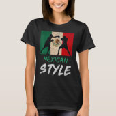 Mexican Boxing Style Mexico Pride Patriotic Mens B Tシャツ (正面)