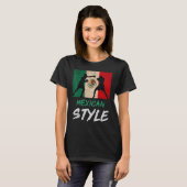 Mexican Boxing Style Mexico Pride Patriotic Mens B Tシャツ (正面フル)