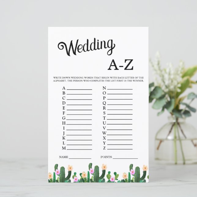 Mexican Cacti What is in Purse Bridal Shower Game (スタンド正面)