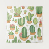 Mexican Cactus Oasis Wallpaper タペストリー (正面)