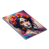 Mexican Catrina watercolor ノートブック (右側)