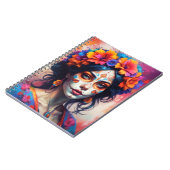 Mexican Catrina watercolor ノートブック (左側)